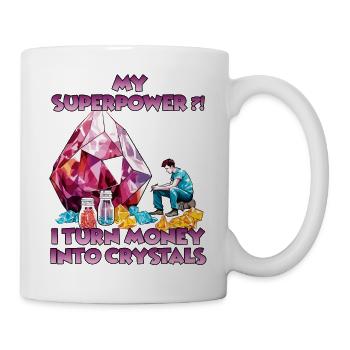 Crystal adventure for explorers and crystal - Mug - white - Right