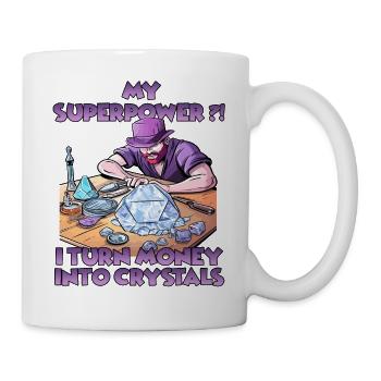Spaßige Kristallmanufaktur Kristalle Züchten - Tasse - Weiß - Rechts