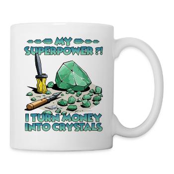 T-shirt Fans de cristal Cultiver soi-même de - Mug blanc - blanc - Droite
