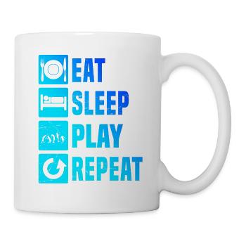 Tennis Tennis spielen Damen Tennisspieler Herren - Tasse - Weiß - Rechts