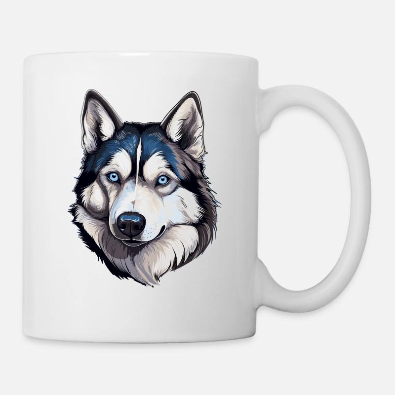 Husky - Tasse - Weiß