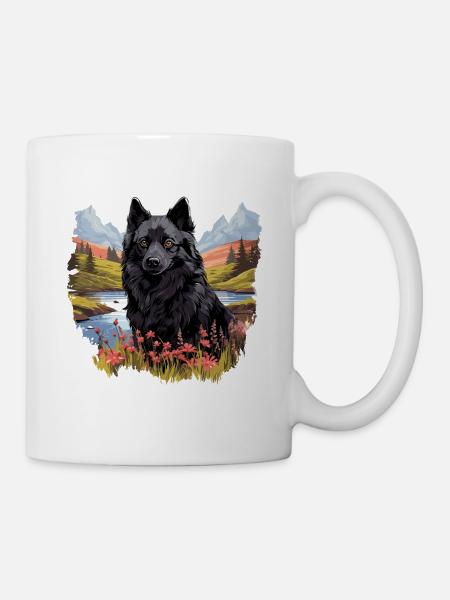 Schipperke - Tasse - Weiß
