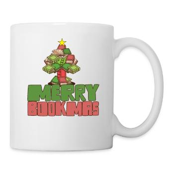 Joyeux Noël rat de bibliothèque arbre de Noël introverti - Mug blanc - blanc - Droite