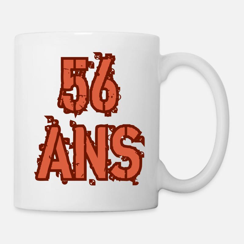 56 ANS - Mug blanc - blanc
