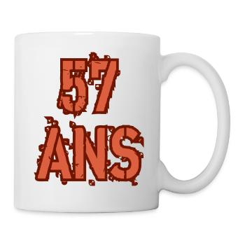 57 ANS - Mug blanc - blanc - Droite