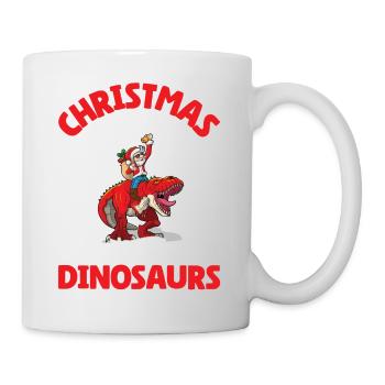 Dino Boy Enfants Noël Amour Dinosaure - Mug blanc - blanc - Droite