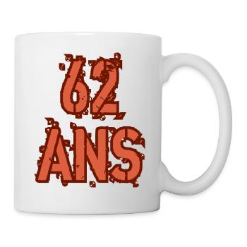62 ANS - Mug blanc - blanc - Droite