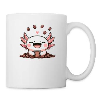 Axolotl Coffeelotl Coffee lovers süße Axolotls - Tasse - Weiß - Rechts