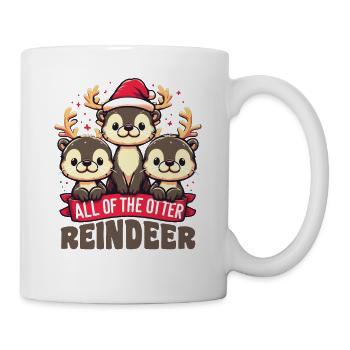 Toutes les loutres, rennes, douces, loutres de nuit, douces - Mug blanc - blanc - Droite