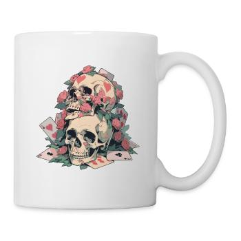 Poker Joueur de poker Jeu de cartes de casino - Mug blanc - blanc - Droite