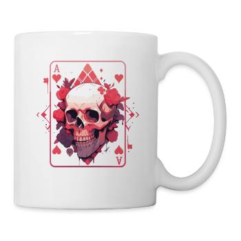 Poker Joueur de poker Jeu de cartes de casino - Mug blanc - blanc - Droite