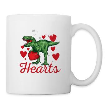 Ich stehle Herzen Valentinstag Dinosaurier T Rex - Tasse - Weiß - Rechts