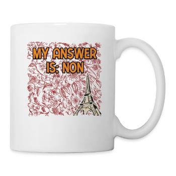 My Answer NON Vacation Traveler Relaxation - Tasse - Weiß - Rechts