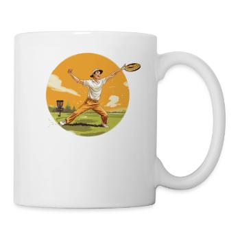 Disc-Golf-Spieler Disc-Golfer Game Zubehör - Tasse - Weiß - Rechts