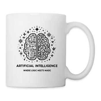 Artificial Intelligence Where Logic Meets Magic - Mug - white - Right