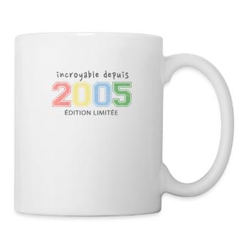 Anniversaire 2005 - Mug blanc - blanc - Droite
