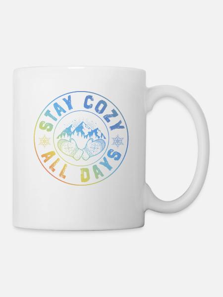 Winter Kalt Cozy - Tasse - Weiß