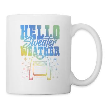Pullover Wetter Winter - Tasse - Weiß - Rechts