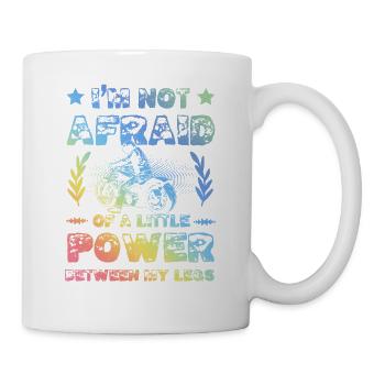 Dicton de puissance de moto - Mug blanc - blanc - Droite