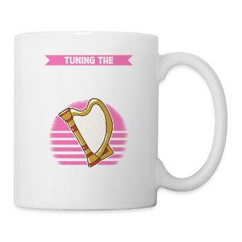 Harfenspieler Harfe Musik Harfenist - Tasse - Weiß - Rechts