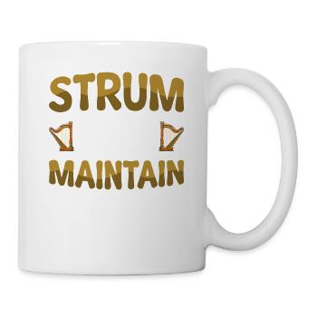 Harfenspieler Harfe Musik Harfenist - Tasse - Weiß - Rechts