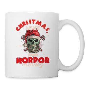 Horror Movie Zombie Santa Christmas Love Horror - Mug - white - Right