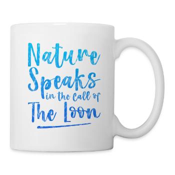 Nature Speaks In The Call Of The Loon 3 - Tasse - Weiß - Rechts