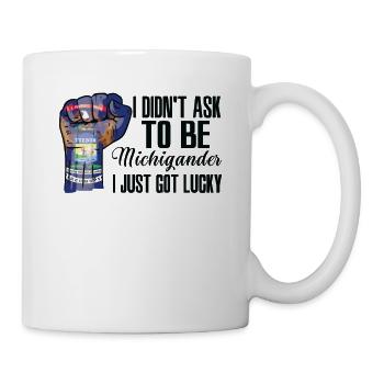 Michigander Amerikaner US-Patriot USA Gewachsen - Tasse - Weiß - Rechts