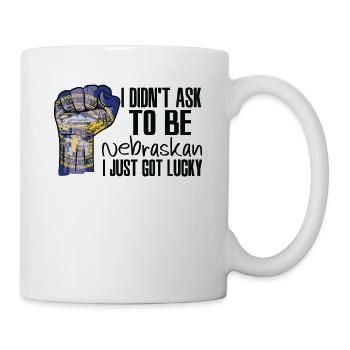Nebraska Amerikaner US-Patriot USA Gewachsen - Tasse - Weiß - Rechts