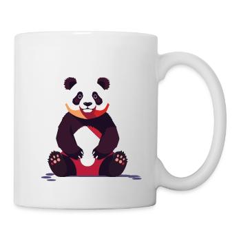 Panda Bear Drawing Cute Panda Animal Design - Mug - white - Right