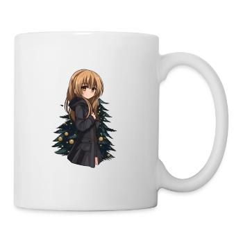 Anime Weihnachts Design zu Weihnachten Sticker - Tasse - Weiß - Rechts