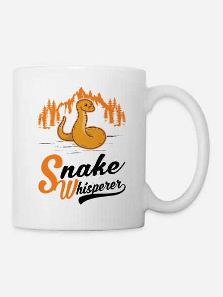Schlangen Flüsterer Schlangenliebhaber - Tasse - Weiß