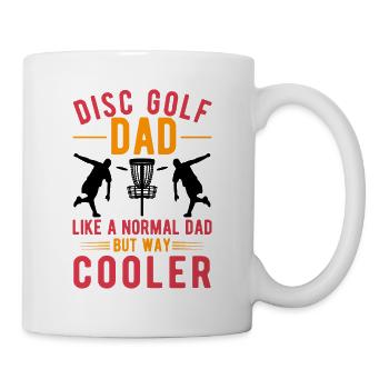 Disc Golf Father Throwing Disc Disc Golf - Mug - white - Right
