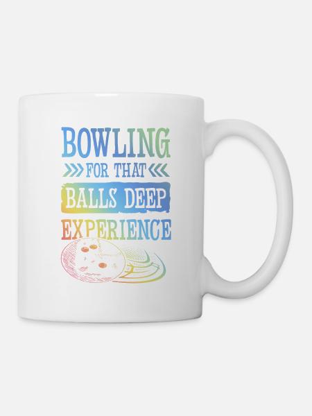 Bowling Experiment - Tasse - Weiß