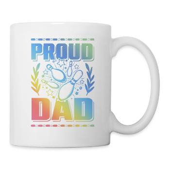Bowling Papa - Tasse - Weiß - Rechts