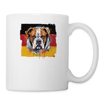 Boxer Race Chien Boxer Chiens Drapeau Allemand - Mug blanc - blanc - Droite