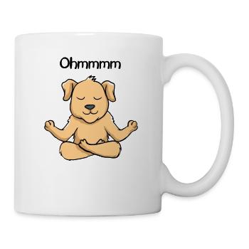 Ohmmm un chien de yoga chien de yoga - Mug blanc - blanc - Droite