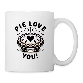 Pie liebt dich! - Tasse - Weiß - Rechts