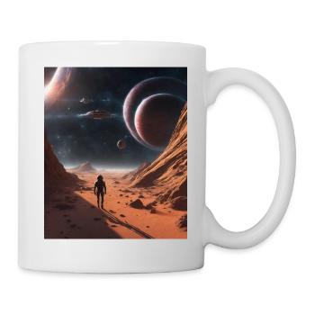 Astronomie Weltall Planeten - Tasse - Weiß - Rechts