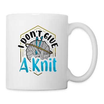 I don’t always play Knitting - Tasse - Weiß - Rechts