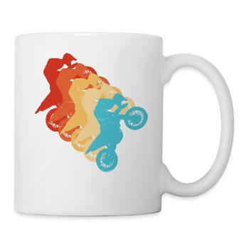 Freestyle Motocross Supermoto Dirt Bike Femme - Mug blanc - blanc - Droite