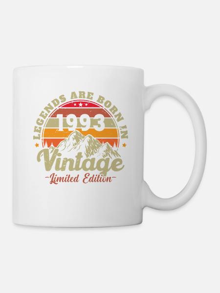 Les Légendes Sont Nées En 1993 Vintage Cadeau - Mug blanc - blanc