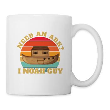 Need an Ark I Noah Guy Jesus Christian Vintage - Tasse - Weiß - Rechts
