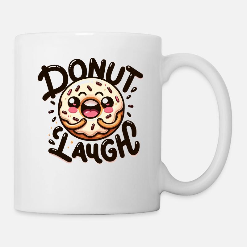 Donut laugh Don't laugh - Mug - white
