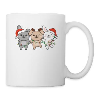 Lapin, Noël, Hiver, Animaux, Lapin - Mug blanc - blanc - Droite