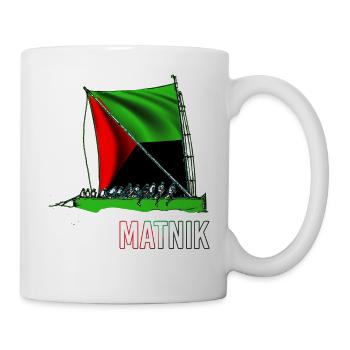 Drapeau Martinique Bateau Yole Homme Ou Femme - Mug blanc - blanc - Droite