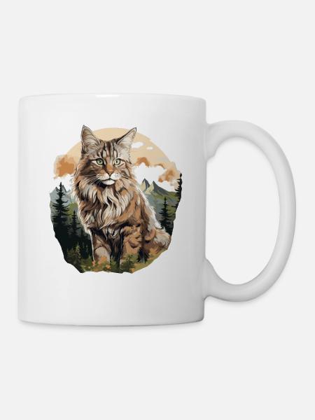 Norwegian Forest Cat - Tasse - Weiß