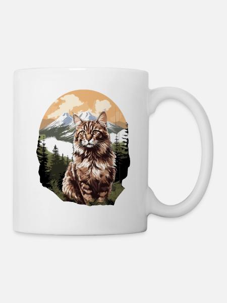 Norwegian Forest Cat - Tasse - Weiß