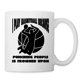Basketball Basketballspieler Basketballteam - Tasse - Weiß - Rechts