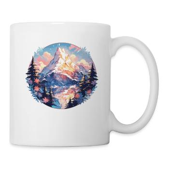 Mountain Mountains Mountain Mountains Mountain Landscape Mountaineer - Mug - white - Right